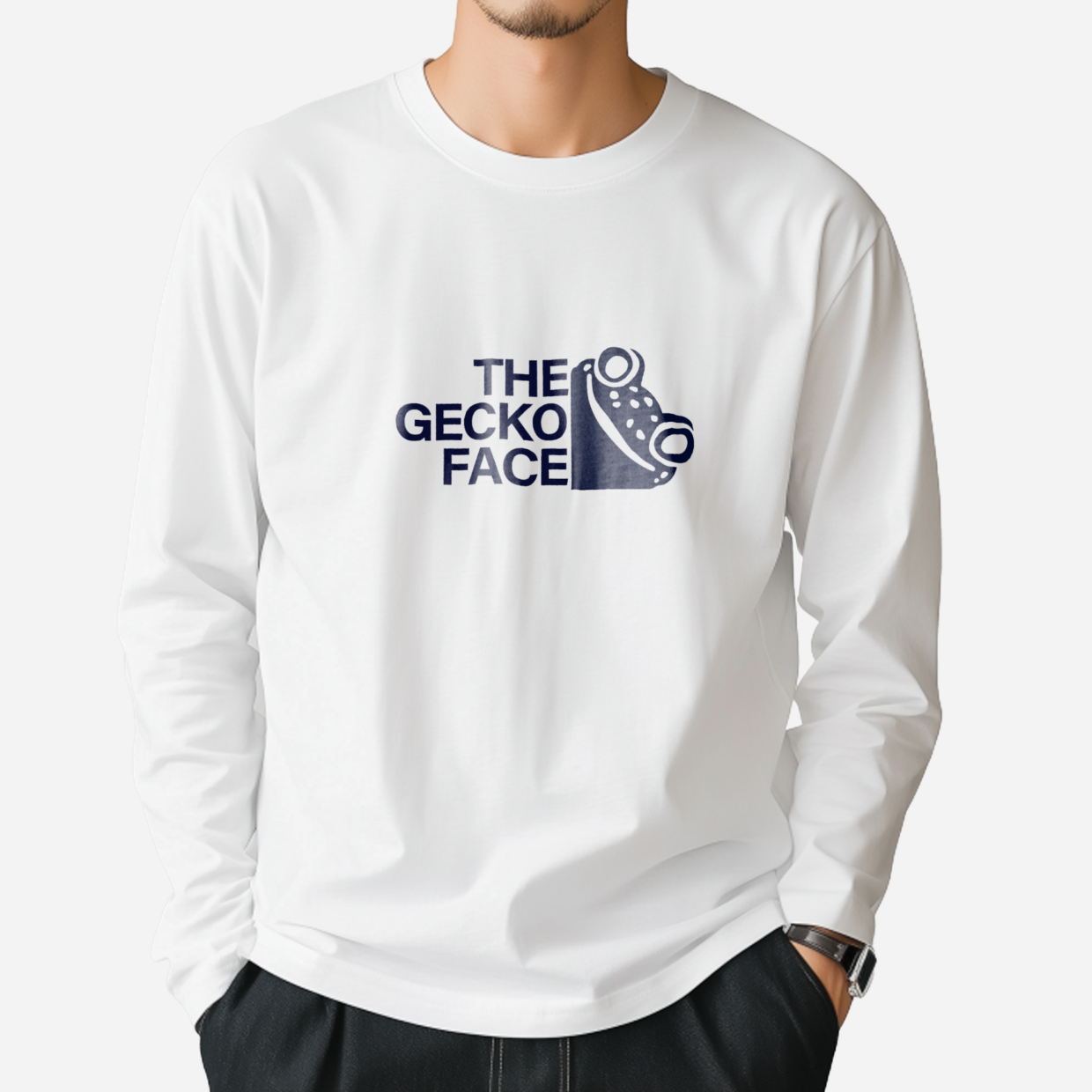 長袖Tシャツ レオパードゲッコー｜THE GECKO FACE